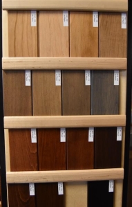 Customize the wood species on your bedroom furniture at Van Gorders' Furniture.